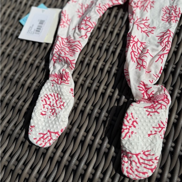 Kickee Pants Coral Print Zip-Up Footie - Size 6-9 months - NWT - Picture 9 of 16